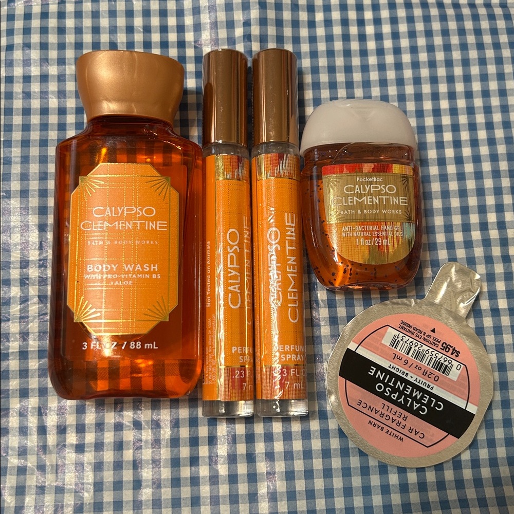Bath & Body Works Calypso Clementine Set - Orange and Gold